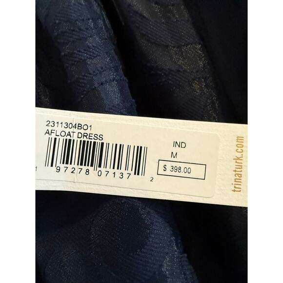 Trina Turk Navy Afloat Dress M Medium NWT $398 - Picture 9 of 9